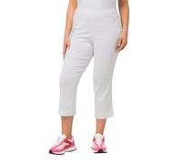 Ulla Popken Polo, clásico, Cuello de Polo, Media Manga, algodón Pima Blanco Nieve 50+ 820757200-50+