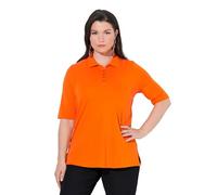 Ulla Popken Polo clásico de algodón Pima para Mujer, Tallas Grandes, Tallas Grandes, Cuello de Polo, Media Manga