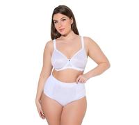 Ulla Popken Polo, clásico, Cuello de Polo, Media Manga, algodón Pima Blanco Nieve 50+ 820757200-50+
