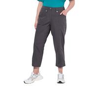 Ulla Popken Roll-Tab Hem Stretch Cargo Pants Pantalones 7/8, Gris Grafito, 50W / 32L Mujeres