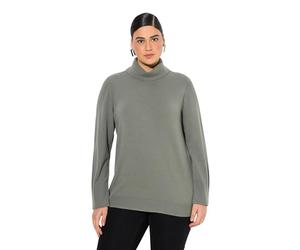 Ulla Popken RollkragenpulloverBreite RippbündchenLangarm Sudadera,