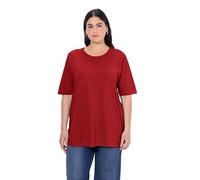 Ulla Popken Rundhals, Camiseta para Mujer, Rojo (Rot 51), 64