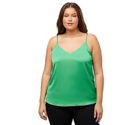 Ulla Popken Satin Strap-Blouse, Blusen Mujer, grasgrün,