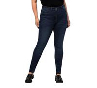 Ulla Popken SkinnyJeans Sarah, schmale 5-Pocket-Form, High Waist Pantalones, Blue Denim, 45W / 32L para Mujer