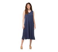 Ulla Popken Sleeves Interlock Dress 829148 Vestido, Azul, 54-56 Mujeres