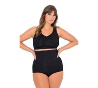 Ulla Popken Slip Moldeador, Cintura Alta, con Efecto de Moldeado Negro 58+ 723912100-58+