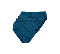 Ulla Popken Slips, 5er-Pack, Einfarbig, bis Gr. 66/68 Ropa Interior, Dark Petrol, 58-60 Mujeres