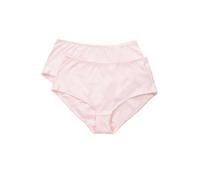 Ulla Popken Slips Midi, Pack de 2, mil Rayas, Corte más Alto Rosa 50+ 800279500-50+