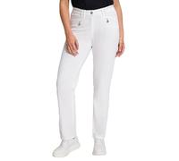 Ulla Popken Sommerhose Mony Pantalones, Schneeweiß, 33W / 34L para Mujer