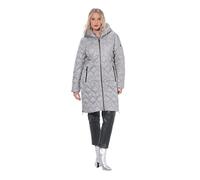 Ulla Popken Spezialist Hyprar Steppmantel Abrigos, Gris Medio, 44-46 Mujeres