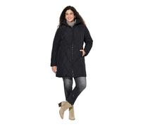 Ulla Popken Spezialist Hyprar Steppmantel Abrigos, Negro, 62-64 Mujeres