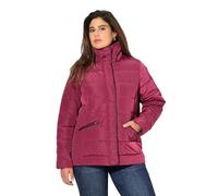 Ulla Popken Steppjacke mit Leichter Wattierung, Stehkragen, Eingriffstatschen Chaqueta, Color Rojo, 44-46 Mujeres