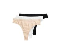 Ulla Popken Strings, 3er-Pack, Zierkante Ropa Interior, Multicolor, 44-44 para Mujer