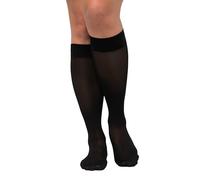 Ulla Popken Stützkniestrumpf, Calcetines Hasta la Rodilla para Mujer, Negro (Schwarz 10), 39-42
