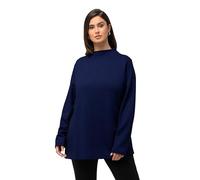 Ulla Popken Sudadera con Estructura, Titanio Azul, 48-50 para Mujer