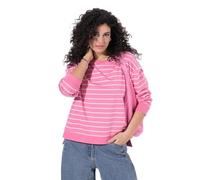 Ulla Popken Sudadera para Mujer, Tallas Grandes, Tallas Grandes, Talla Grande, Cuello Redondo, Manga Larga, Espalda más Larga