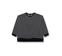 Ulla Popken Sudadera para Mujer, Tallas Grandes, Tallas Grandes, Talla Grande, Cuello Redondo, Manga Larga, Espalda más Larga
