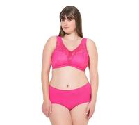 Ulla Popken Sujetador de Alivio, Encaje, sin Aros Rosa 90C 830454803-90C