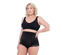 Ulla Popken Sujetador de Alivio Kelly, sin Aros, Cierre Delantero Negro 115D 801081100-115D