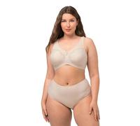 Ulla Popken Sujetador de Alivio sin Aros, Colgante de Diamantes de imitación, Copa C-G, Blanco Perla, 120C para Mujer