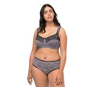 Ulla Popken Sujetador de Pata de Gallo sin Varillas 43-6_Mujer, Negro, 90C