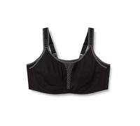 Ulla Popken - Sujetador Deportivo para Mujer, Tallas Grandes, Tallas Grandes, sin Aros, Copas de Microfibra de Apoyo Activo con Malla Transpirable. Tirantes Anchos cómodos, Doble Longitud Ajustable.