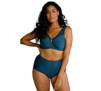 Ulla Popken Sujetador Reductor, sin Aros, con Colgante de Strass, Copa B-G bencina 105C 658495747-105C