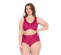 Ulla Popken Sujetador Reductor, sin Aros, con Colgante de Strass, Copa C-G Fucsia 105F 658495817-105F