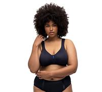 Ulla Popken Sujetador sin Aros, Microfibra, Bienestar, Azul Oscuro, 115C para Mujer