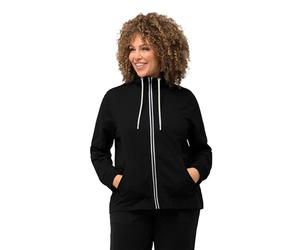 Ulla Popken Sweatjacke, Stehkragen, Kängurutaschen, Sudadera,