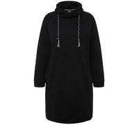 Ulla Popken Sweatkleid, Stehkragen, Langarm, Taschen Vestido, Negro, 64/66 ES Mujeres