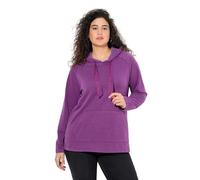 Ulla Popken Sweatshirt mit Dekorierter Kordel Sudaderas, Ciruela Brillante, 48-50 para Mujer