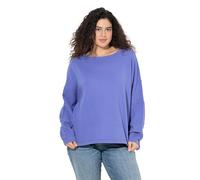 Ulla Popken Sweatshirt mit Offenen Kanten Sudaderas, Lavanda, 48-50 para Mujer