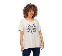 Ulla Popken T-Shirt_818638 Camiseta, Eierschale, 42+ para Mujer