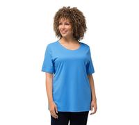 Ulla Popken T-Shirt doppellagig 1/2 Arm Camisetas, Himmelblau, 44-46 para Mujer