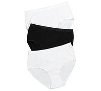 Ulla Popken Taillenslips, 3er-Pack Paquete de 3 Bragas, Weiß, 68-70 Mujer
