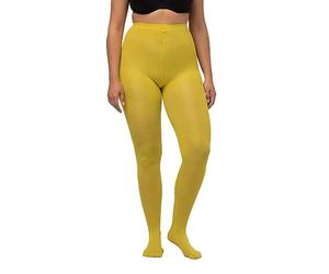 Ulla Popken Tights_677767 Medias, Senfgrün, 48-50 para Mujer