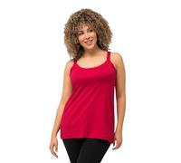 Ulla Popken Top de Espagueti Camisa Cami, Rojo, 56 ES/58 ES Mujeres
