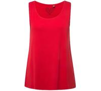 Ulla Popken Top de Mujer de Tallas Grandes, Rojo, 54-56