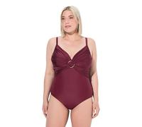 Ulla Popken Traje de baño Shiny Matt Mix para Mujer, Frutas del Bosque, 48
