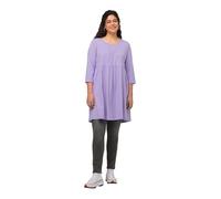 Ulla Popken Túnica de Bolsillo de Punto Imperio con Cuello Pintuck, Lavanda, 48-50 para Mujer