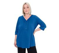 Ulla Popken Túnica de Mujer, Azul Cobalto, 54-56 Grande