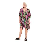 Ulla Popken Tunika Lucia, Schnürung, Sicilypixel Vestidos, Negro, 58-64 Mujeres