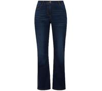 Ulla Popken Vaqueros Mandy, 5 Bolsillos, Cintura Cómoda, Pierna Recta, Pantalones Mujer, Vaquero Azul, 53W / 34L