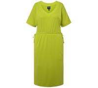 Ulla Popken Vestido con cordón A-Line 830292, Verde, 48-50 Mujeres