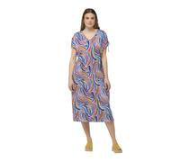 Ulla Popken Vestido De Jersey, Estampado 832021, Blanco, 52-54 para Mujer