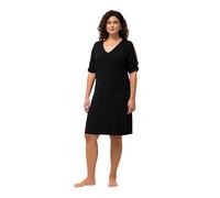 Ulla Popken Vestido de Playa Heather, Negro, 50-52 para Mujer