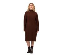 Ulla Popken Vestido de Punto con Cuello Alto, Tierra, 52-54 para Mujer