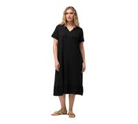 Ulla Popken Vestido Midi Jersey, Negro, 48-50 para Mujer