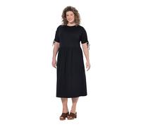 Ulla Popken - Vestido Midi para Mujer, Tallas Grandes, Tallas Grandes, con Cinta, Cuello Redondo, sin Mangas, algodón orgánico